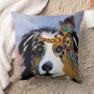 AUSTRALIAN SHEPHERD THROW PILLOW