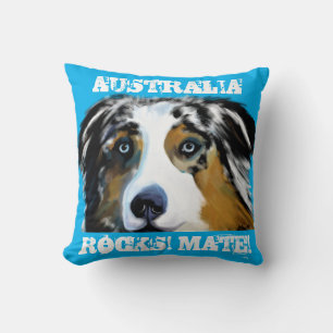 AUSTRALIAN SHEPHERD   THROW PILLOW