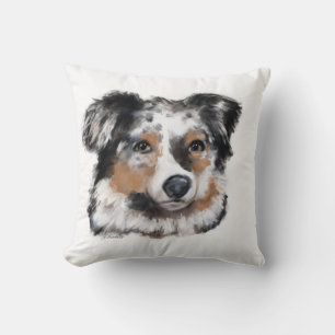 Australian Shepherd Throw Pillow