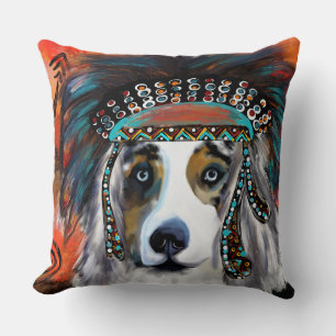 AUSTRALIAN SHEPHERD THROW PILLOW