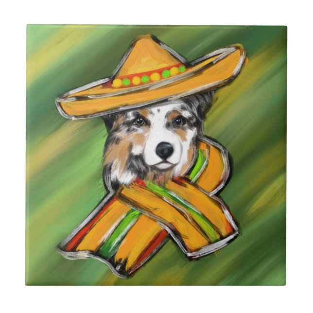 Australian Shepherd Tile (Front)
