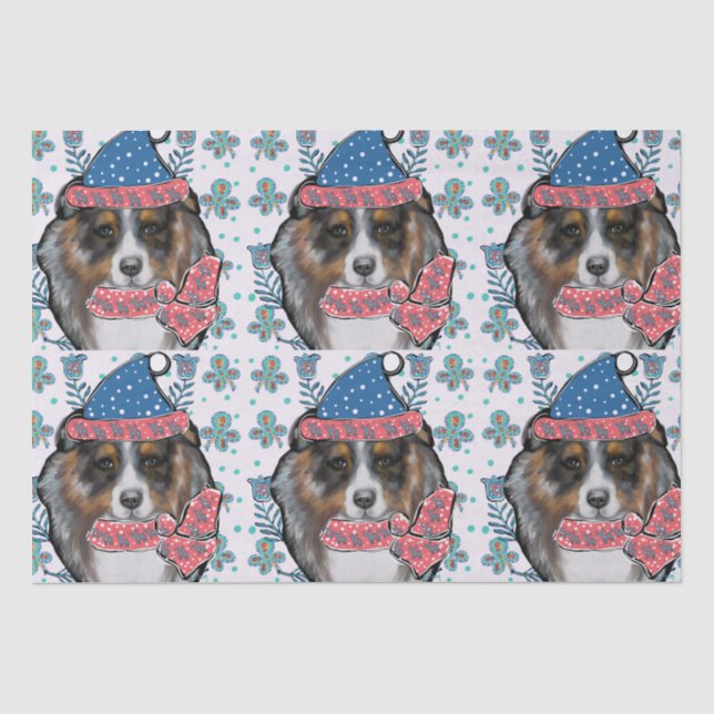 AUSTRALIAN SHEPHERD TISSUE PAPER (Front)