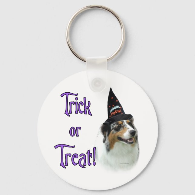 Australian Shepherd Trick Keychain (Front)
