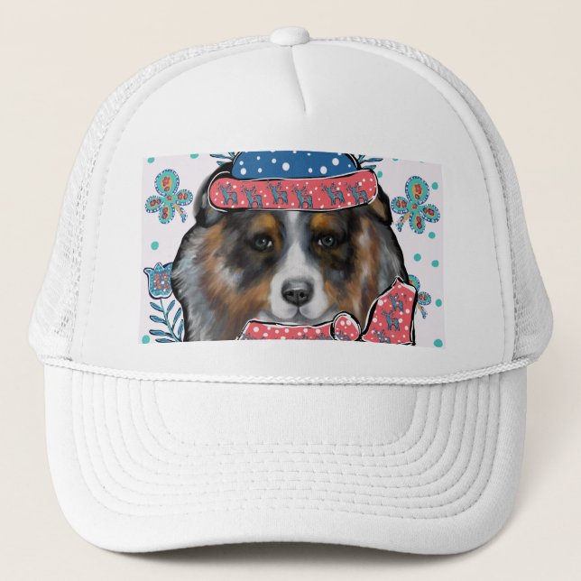 AUSTRALIAN SHEPHERD TRUCKER HAT (Front)