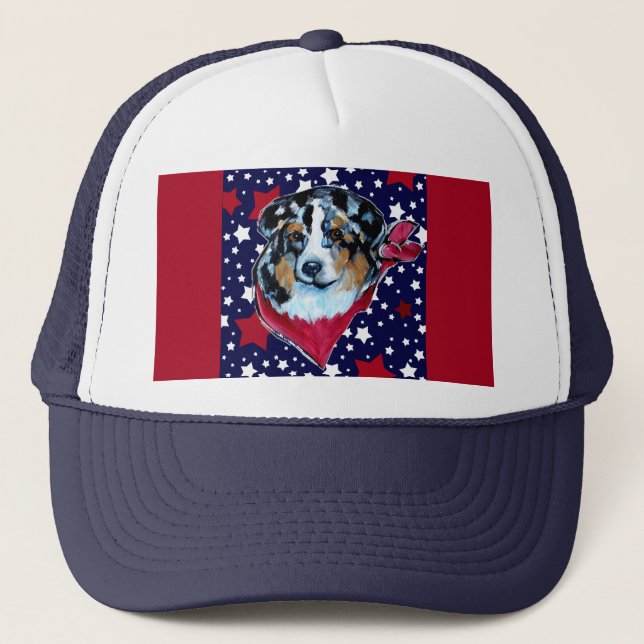 AUSTRALIAN SHEPHERD TRUCKER HAT (Front)