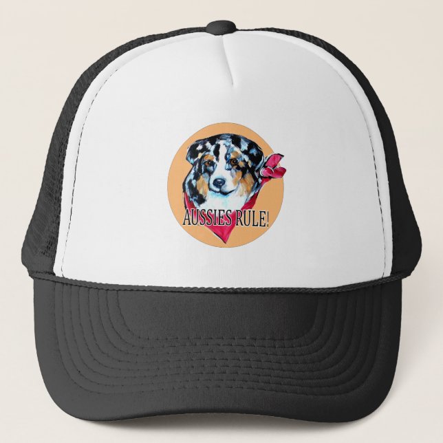 AUSTRALIAN SHEPHERD TRUCKER HAT (Front)