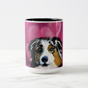 AUSTRALIAN SHEPHERD Two-Tone COFFEE MUG