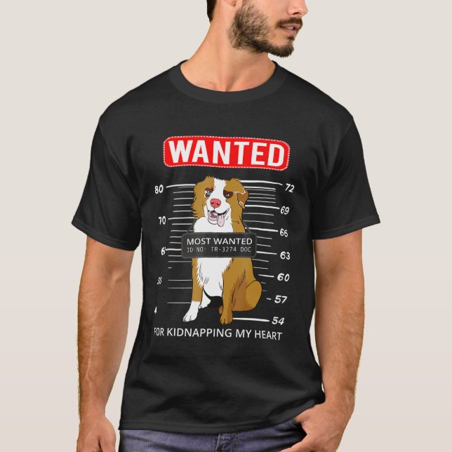 Australian Shepherd Wanted Idea T-Shirt (Front)