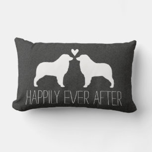 Australian Shepherds Happily Ever After Lumbar Pillow