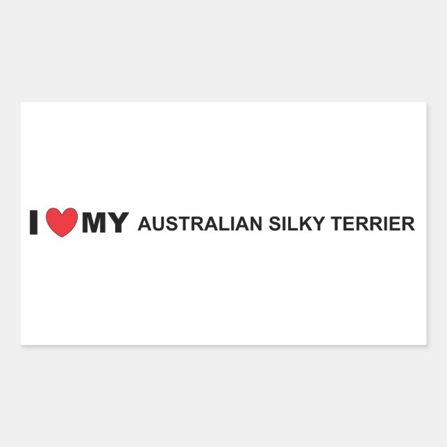 australian silky love sticker (Front)