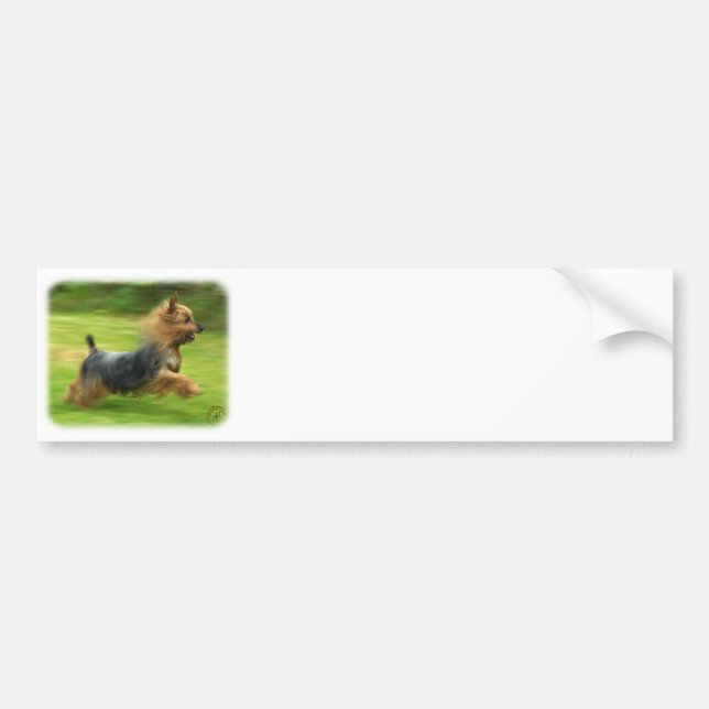 Australian Silky Terrier design Bumper Sticker (Front)