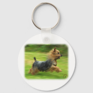 Australian Silky Terrier design Keychain