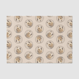 Australian Silky Terrier Painting Original Dog Art Tissue Paper