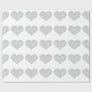 Australian slang heart wrapping paper
