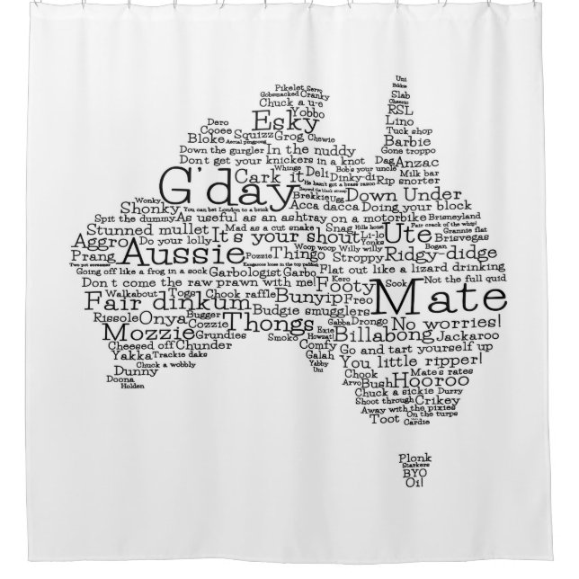 Australian slang map (Front)