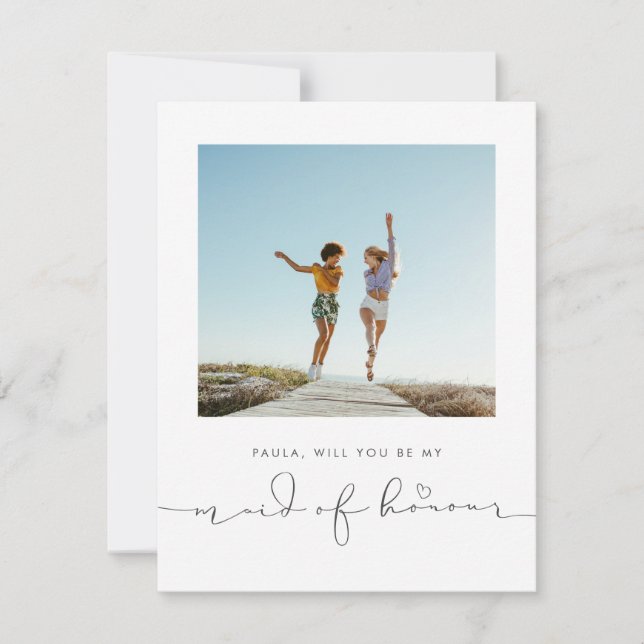 Australian Spelling Maid Of HONOUR Proposal (Front)
