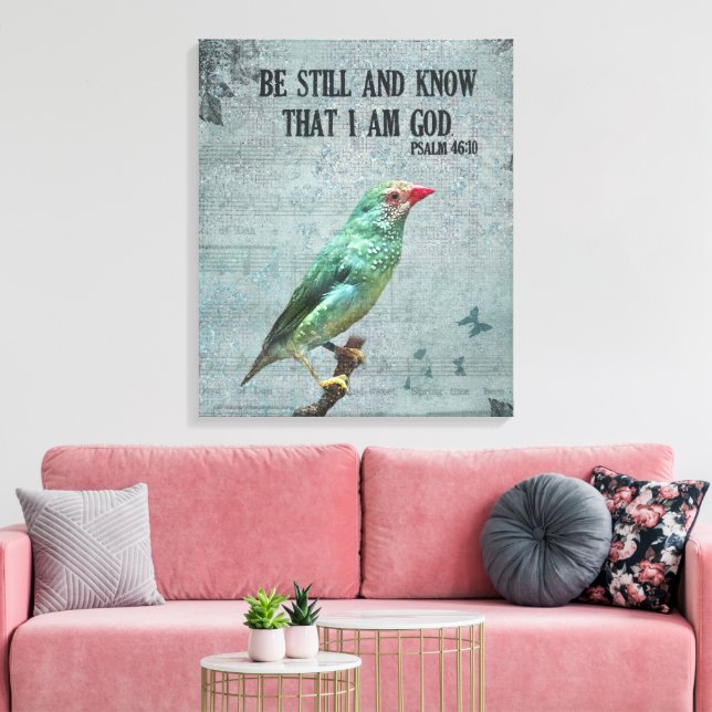 Australian Star Finch Canvas Print (Insitu(LivingRoom))