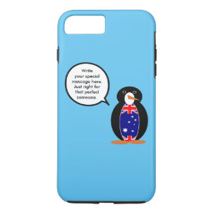 Australian Talking Ms Penguin Personalized Case-Mate iPhone Case