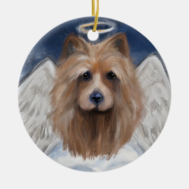 AUSTRALIAN TERRIER CERAMIC ORNAMENT (Front)