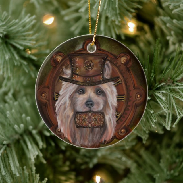 AUSTRALIAN TERRIER  CERAMIC ORNAMENT (Tree)