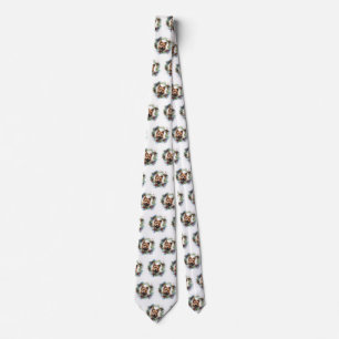 Australian Terrier Christmas Wreath Festive Pup Tie