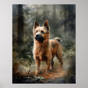 Australian Terrier Dog Art Print Poster