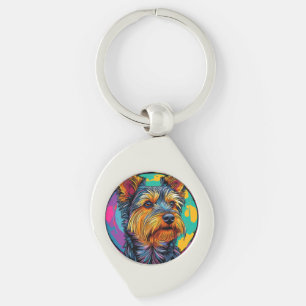 Australian Terrier dog Keychain