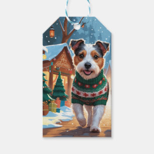 Australian Terrier Dogs Christmas Snow Holiday Gift Tags