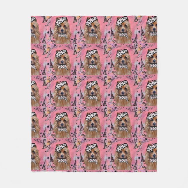 Australian Terrier  Fleece Blanket (Front)