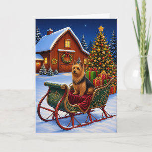 Australian Terrier Holiday Card