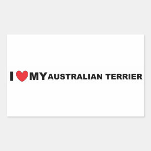australian terrier love sticker