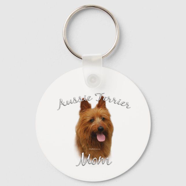 Australian Terrier Mom 2 Keychain (Front)