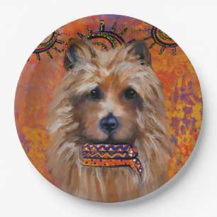 Australian Terrier Paper Plate