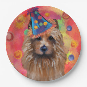 Australian Terrier Paper Plate