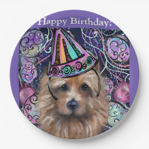Australian Terrier Paper Plate