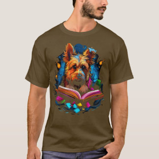 Australian Terrier Reads Book T-Shirt
