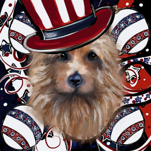 AUSTRALIAN TERRIER      SQUARE PAPER COASTER