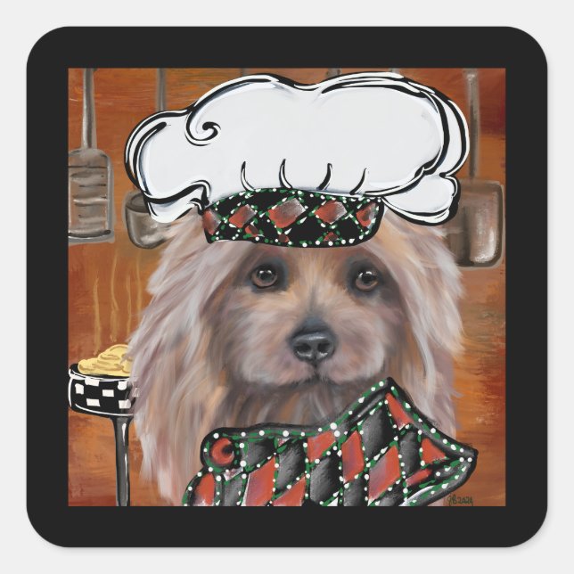 AUSTRALIAN TERRIER  SQUARE STICKER (Front)