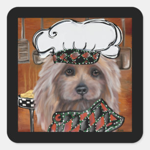AUSTRALIAN TERRIER SQUARE STICKER