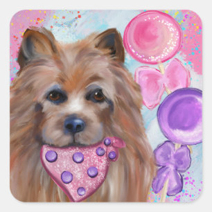 AUSTRALIAN TERRIER   SQUARE STICKER