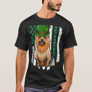 Australian Terrier St Patricks Day Irish American  T-Shirt