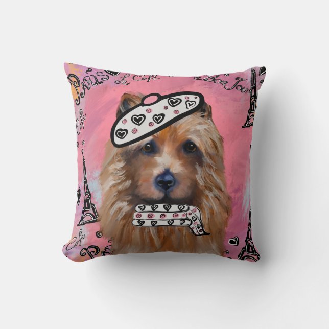 Australian Terrier   Throw Pillow (Front)