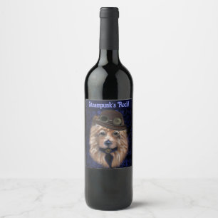 AUSTRALIAN TERRIER WINE LABEL