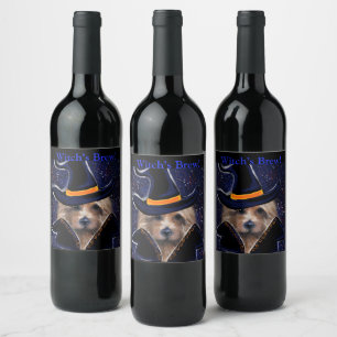 Australian Terrier  Wine Label