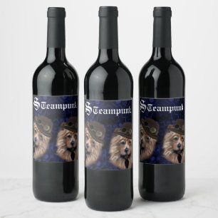 Australian Terrier Wine Label
