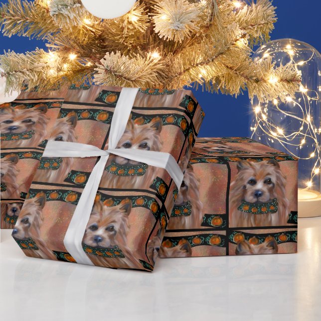 AUSTRALIAN TERRIER   WRAPPING PAPER (Holidays)