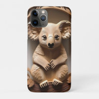 Australian Tree Hugger: Koala Bear Wood Print