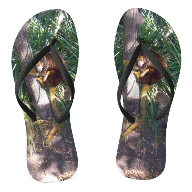 Australian Tree Kangaroo,  Flip Flops (Footbed)