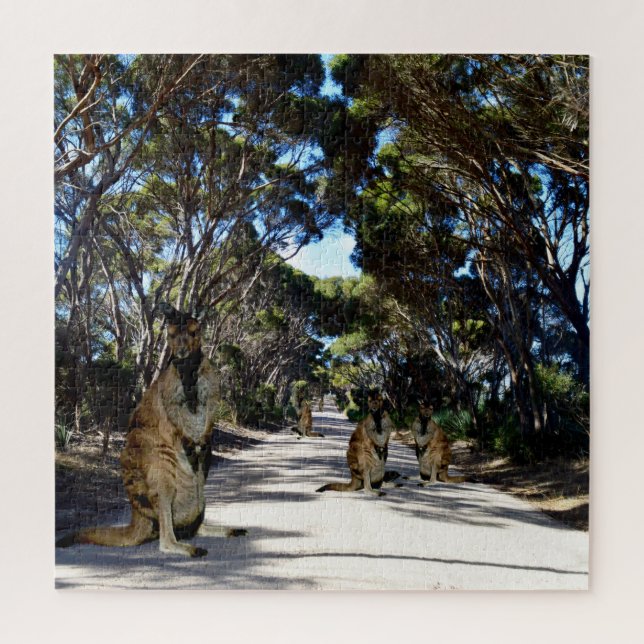 Australian Wallaby On Road, Jigsaw Puzzle (Vertical)