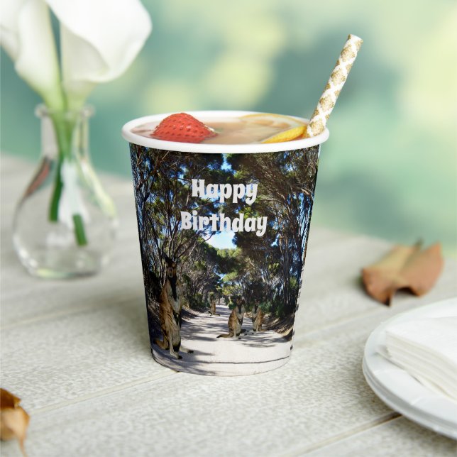 Australian Wallaby Road, Paper Cups (Insitu)